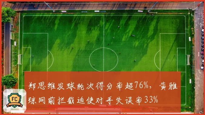 郑思维发球轮次得分率超76%，黄雅琼网前拦截迫使对手失误率33%